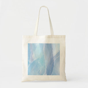Bolso De Tela Arte de pincel azul, abstracto, de color de agua f