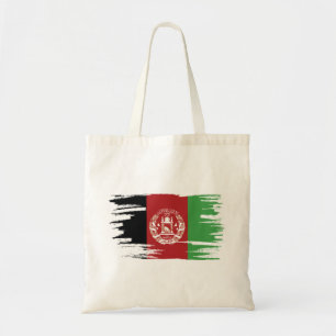 Bolso De Tela Arte de pincel de bandera de Afganistán