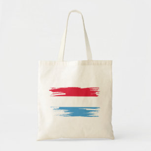 Bolso De Tela Arte de pincel de bandera de Luxemburgo