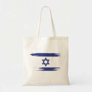 Bolso De Tela Arte de pincel de bandera israelí