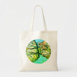 Bolso De Tela Arte de pintura de acuarela del Parque Nacional Zi