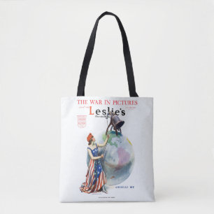 Bolso De Tela Arte de portada de revista patriótica vintage de L