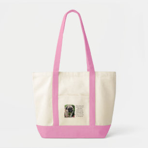 Bolso De Tela Arte de Pug Lovers