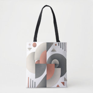 Bolso De Tela Arte de resumen geométrico moderno