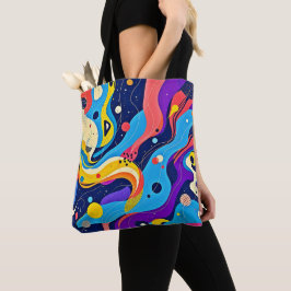 Bolso De Tela Arte de ritmo cósmico