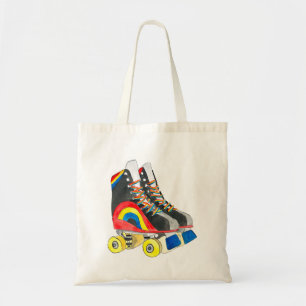 Bolso De Tela Arte de Rollerskates retro ochenta
