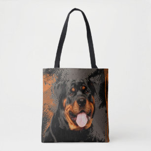 Bolso De Tela Arte de Rottweiler - de Metzgerhund Digital