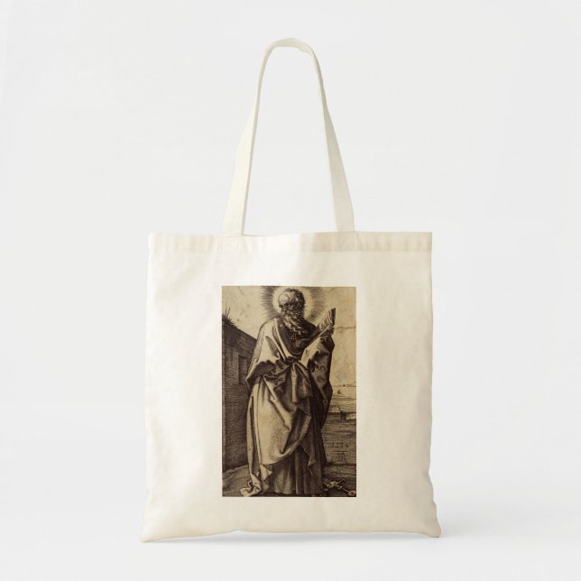 Bolso De Tela Arte de San Pablo Apóstol Maestro de Naciones (Frente)