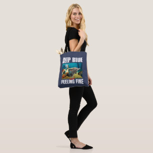 Bolso De Tela Arte de sirena de delfín del océano azul sentiment