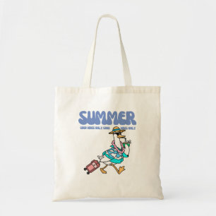 Bolso De Tela Arte de vacaciones de pato de buenos vibras de ver