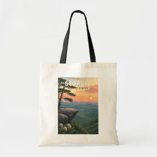 Bolso De Tela Arte de viaje vintage ilustración de Georgia