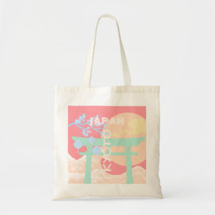 Bolso De Tela Arte de viajes pastoral de Japón de Kyoto