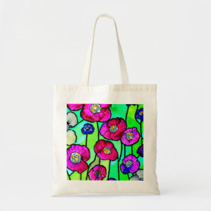 Bolso De Tela Arte de vidrio de anémonas