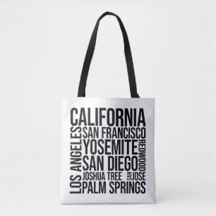 Bolso De Tela Arte de Word de ciudades de California - San Franc