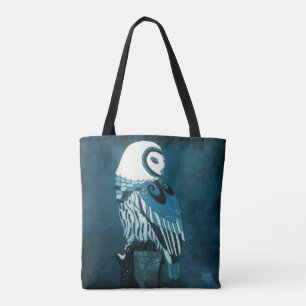 Bolso De Tela Arte del búho del claro de luna