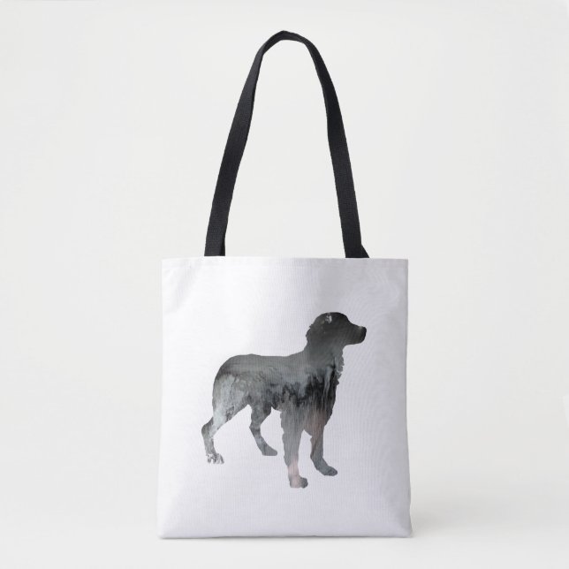 Bolso De Tela Arte del perro de Bretaña (Anverso)