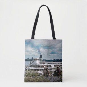 Bolso De Tela Arte del río Misisipi