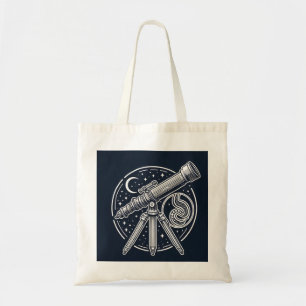 Bolso De Tela Arte del telescopio vintage de Stargazer cósmico