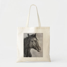 Bolso De Tela Arte dibujado a mano de caballo