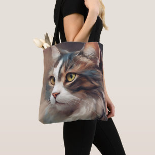 Bolso De Tela Arte digital Cat 718