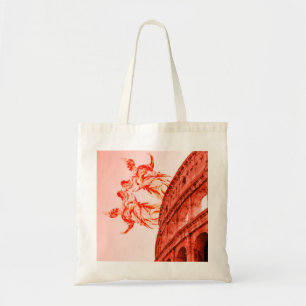 Bolso De Tela Arte digital del Coliseo y estatuas/esculturas