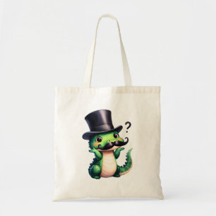 Bolso De Tela Arte divertido del caballero cocodrilo lindo