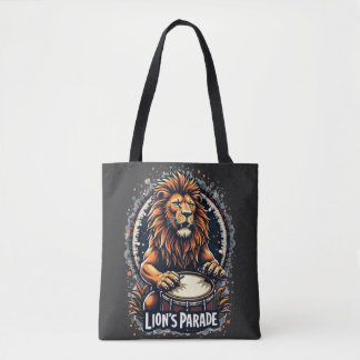 Bolso De Tela Arte divertido del desfile de tambores de León : I