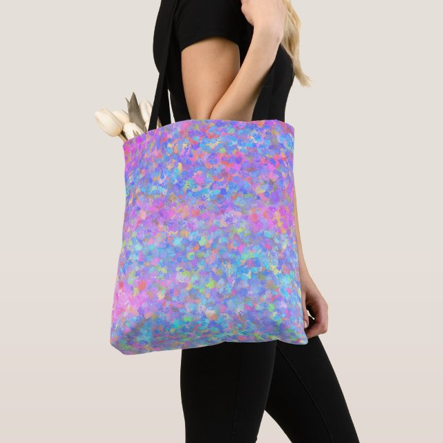 Bolso De Tela Arte Dot Multicolor (Detalle)