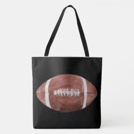 Bolso De Tela Arte en Acuarela de Fútbol Americano Vintage