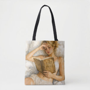 Bolso De Tela Arte Estético de Amante de Libros Acogedores