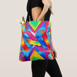 Bolso De Tela Arte expresionista abstracto colorido