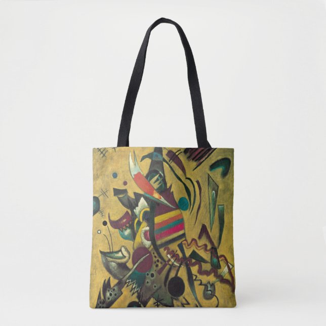 Bolso De Tela Arte expresionista abstracto moderno de Kandinsky (Anverso)