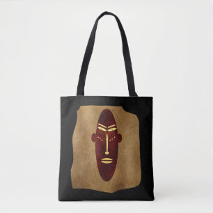 Bolso De Tela Arte facial tribal aborigen abstracto auténtico