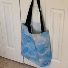 Bolso De Tela Arte Floral Abstracto Compras de Comestibles Playa