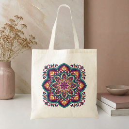 Bolso De Tela Arte floral boho folk