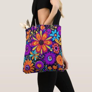 Bolso De Tela Arte floral fantasmal