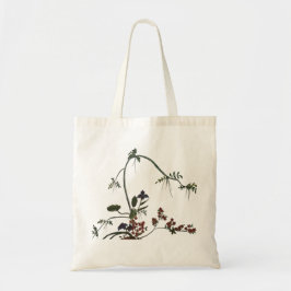 Bolso De Tela Arte Floral Flor Japonesa