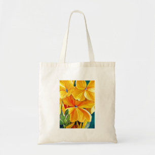 Bolso De Tela Arte floral original acuarela floral