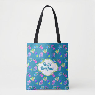 Bolso De Tela Arte folclórico del corazón sagrado personalizado