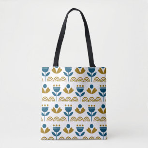 Bolso De Tela Arte folclórico escandinavo patrón vintage sin fis