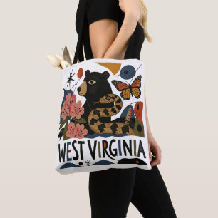 Bolso De Tela Arte Folclórico Salvaje y Maravilloso de Virginia 