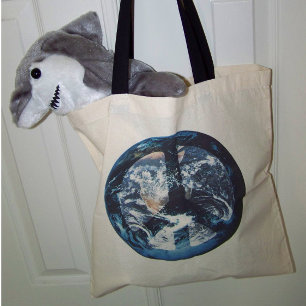 Bolso De Tela Arte fotográfico de Marble Azul