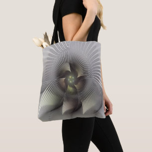 Bolso De Tela Arte fractal de forma 3D abstracta moderna