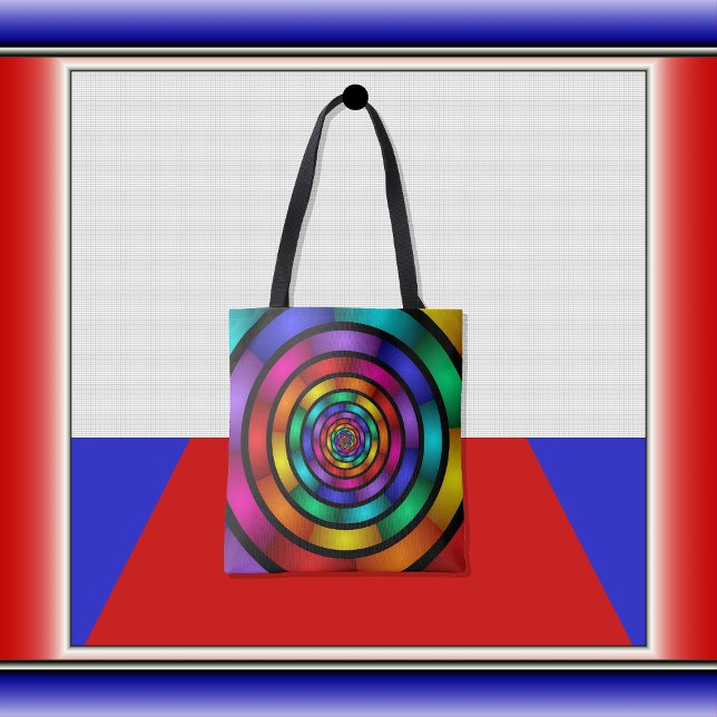 Bolso De Tela Arte fractal moderno y psicodélico (Subido por el creador)