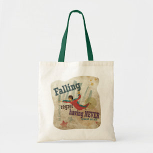 Bolso De Tela Arte gráfico con mensaje motivacional: Paracaidism