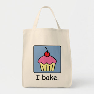 Bolso De Tela Arte gráfico de dibujos animados Cupcake Postre Gl