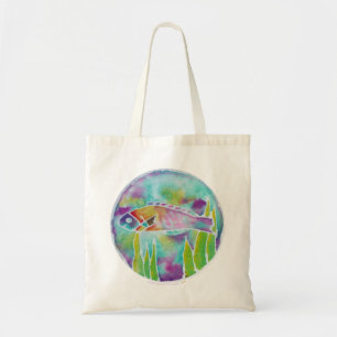 Bolso De Tela Arte hawaiano del batik de los pescados del Wrasse