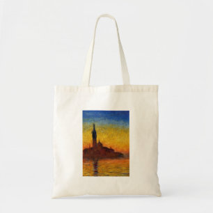 Bolso De Tela Arte Impresionista Colorido Puesta de Sol de Monet