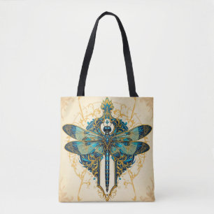 Bolso De Tela Arte Intrincado de Libélula