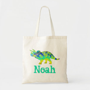 Bolso De Tela Arte jurásico del dinosaurio del Triceratops